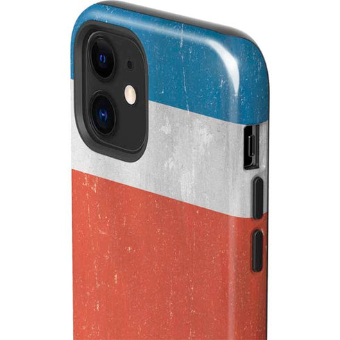 Costa Rican Flag Distressed iPhone 12 Impact Case